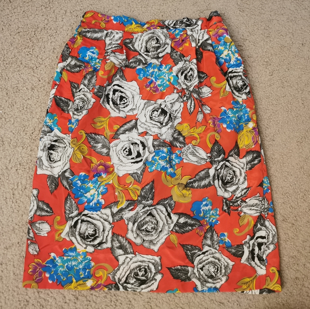 Glory of New York Floral Pencil Skirt size 5